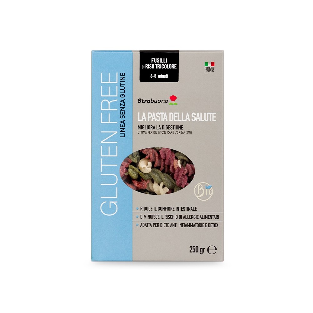 Strabuono - Fusilli di Riso Tricolore 250 gr