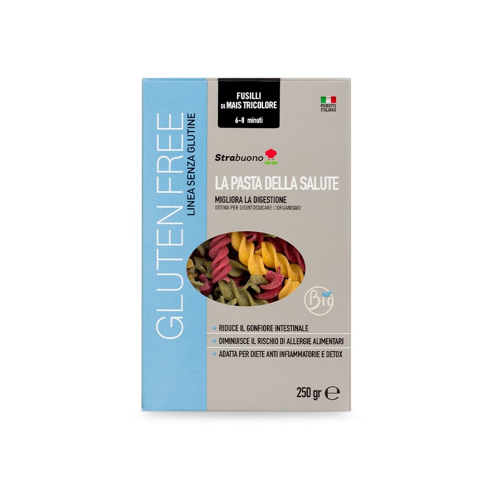 Strabuono - Fusilli di Mais Tricolore 250 gr