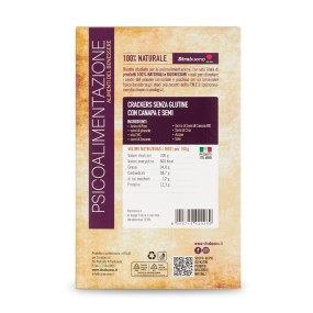 Crackers di Canapa e Semi Senza Glutine 200gr - Strabuono