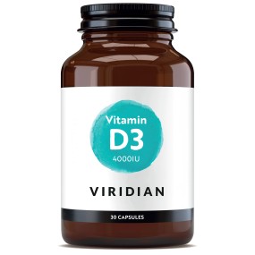 Integratore Vegano Viridian - Vitamin D3 4000IU 30 Capsule