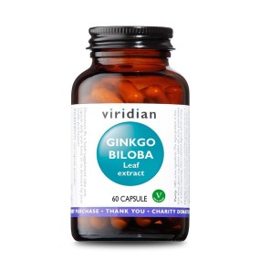 Integratore Alimentare Vegano Viridian - Ginkgo Biloba Leaf extract 60 cps